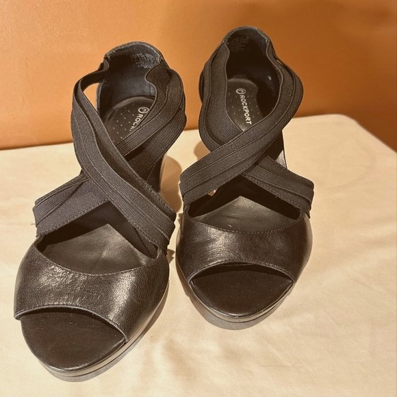 Black Rockport AdiPRENE Shoe Size 7 - Picture 2 of 9